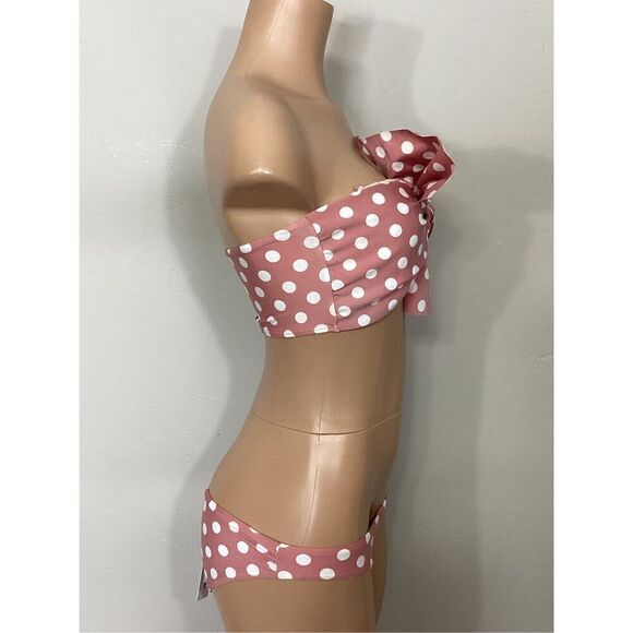 New. Pilyq Milly Dot bikini set.  D-cup/S-bottom. MSRP $169 - Picture 9 of 11